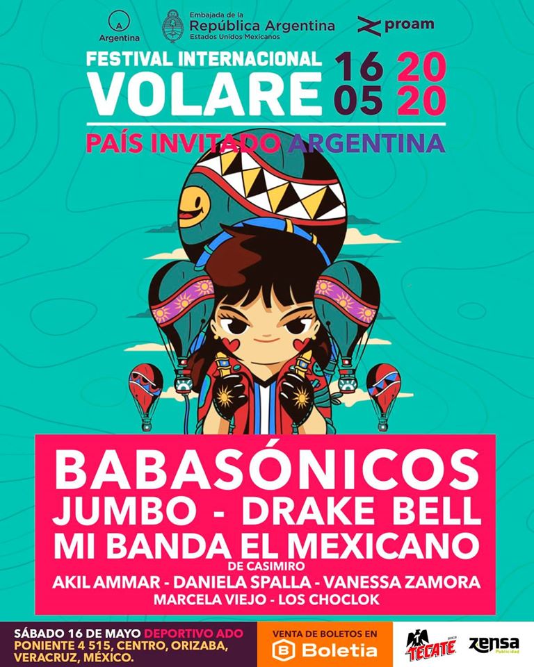 Cartel oficial del Festival Internacional Volare 2020