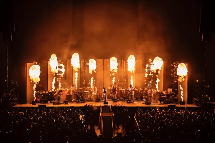 Babasónicos en el Palacio De Los Deportes, 11 de febrero, Ciudad de México. PH: Sopitas